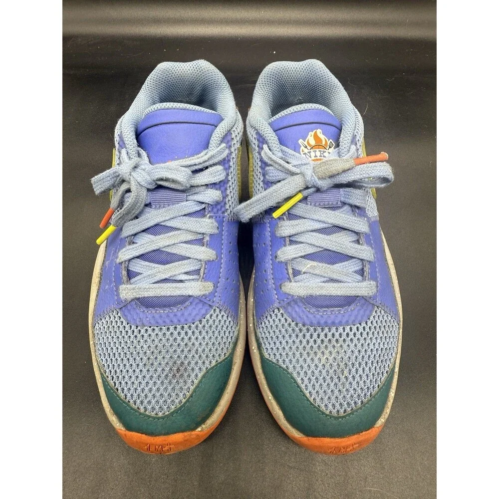 Nike JA 1 Backyard BBQ GS Boys Shoe Size 5Y Blue FN4398-400 Preowned